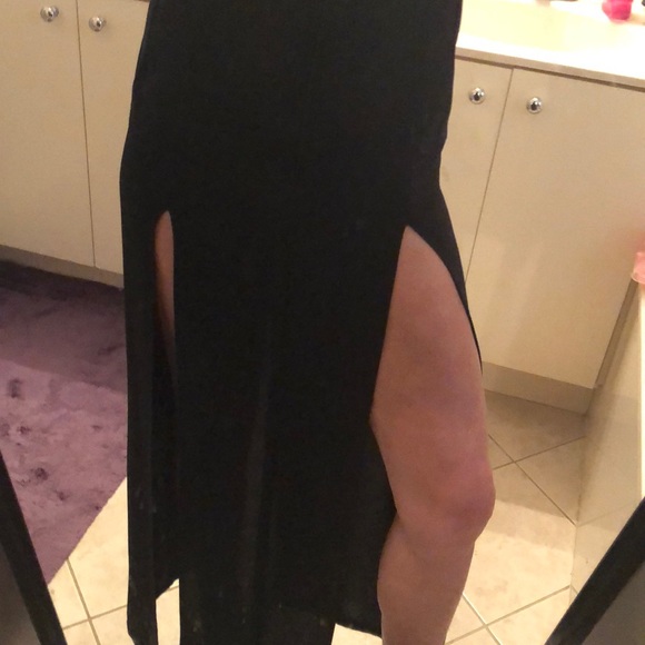 VINTAGE MARKWONGNARK Double high slit gown dress - Picture 13 of 16